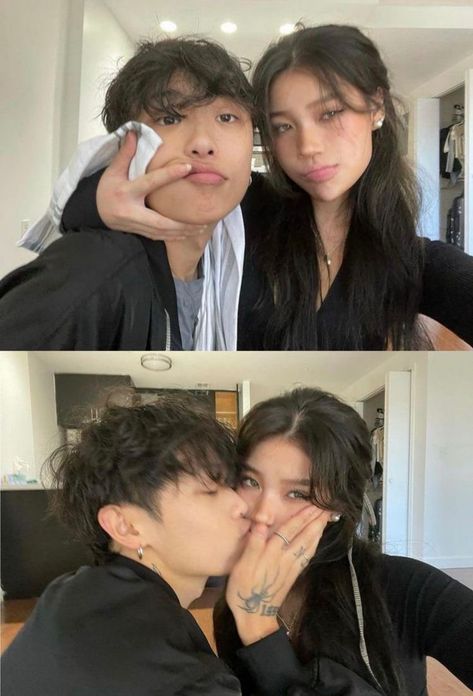 Mexican And Korean Couples, Best Friends Goals Boy And Girl, Faster Hair Growth, Asian Boyfriend, Wispy Hair, Soulmate Sketch, A Soulmate, Ulzzang Couple, Fuller Hair