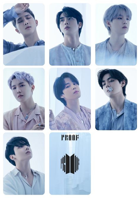 #bts #btsproof #btsphotoconcept #kimseokjin #kimnamjoon #kimtaehyung #minyoongi #junghoseok #parkjimin #jeonjungkook #btsphotocard Bts Card Ideas, Bts Photo Album, Bts Printable Photocards, Bts Photo Cards Printable, Bts Photocards Printable Hd, Bts Id Photo, Bts Photocards Aesthetic, Bts Photocards Printable, Proof Bts