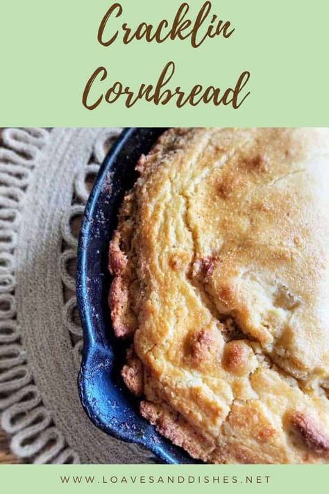 Crispy, fluffy, crunchy tasty edges and a tangy center are exactly what you’ll find with this delicious rendition of cracklin cornbread! So easy, just mix it all together and pour it in the hot pan. #cornbread #cracklin #side #southern Southern Crackling Cornbread, Cracklin Bread Recipe, Crackling Bread Recipe, Crackling Bread, Crackling Cornbread, Cracklin Cornbread, Southern Comfort Food Recipes, Crackling Recipe, Chicken Francese Recipe