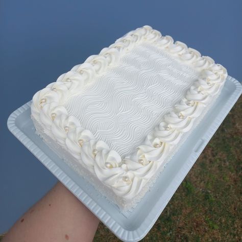 Full Sheet Wedding Cake Ideas, Rectangle Wedding Cake Ideas, Sheet Cake Wedding Cakes Ideas, Wedding Sheet Cake Designs Simple, Engagement Sheet Cake, Rectangular Wedding Cake, Rectangle Wedding Cake, Rectangular Cake Designs, Square Cake Decorating