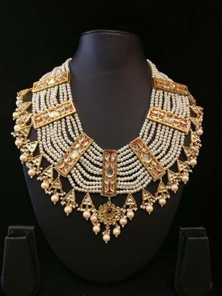 Jewellery Kundan, Pop Jewelry, Indian Jewelry Earrings, Pearl Necklace Designs, Buy Jewellery Online, Antique Jewelry Indian, Bridal Jewelry Collection, Wedding Jewellery Collection, Bridal Fashion Jewelry