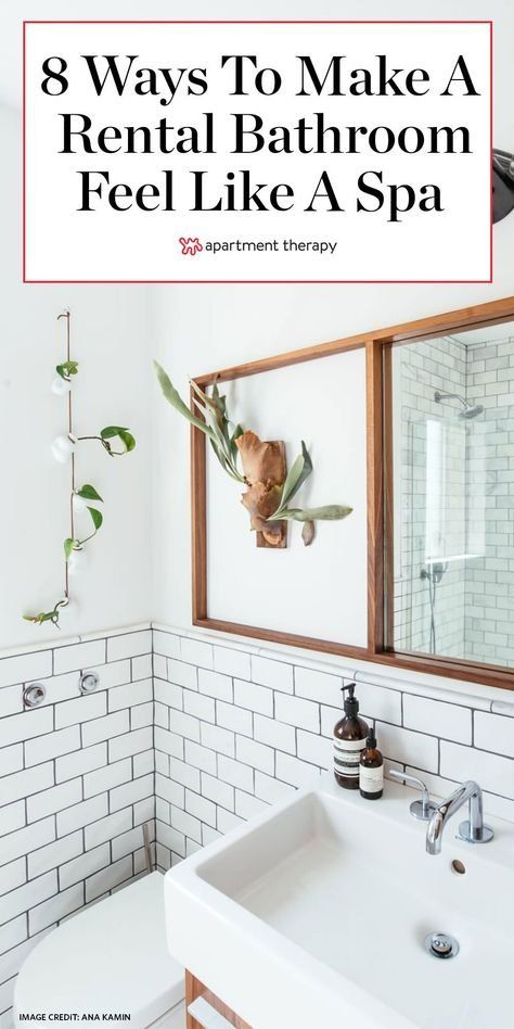 These 8 rental upgrades will make your bathroom feel like it's in a fancy hotel. #rental #rentalbathroom #bathroomideas #smallbathroomideas #bathroomdecor #bathroomtrends #luxurybathroom #bathroommakeover #rentershacks #rentalideas Small Rental Bathroom, Bathroom Decor Modern Luxury, Rental Bathroom Makeover, Fancy Hotel, Rental Friendly, Rental Bathroom, Rental Home Decor, Organization Apartment, Rental Ideas