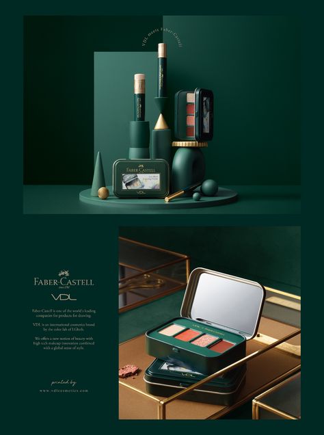 VDL x Faber-Castell collaboration on Behance Luxury Beauty Packaging, Cosmetic Web, Graphic Design Packaging, Premium Packaging, Design Packaging, Beauty Packaging, Beer Label, Wall Deco, Faber Castell