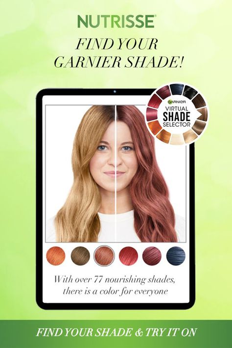 Looking for some hair color inspo? Take our 1-minute hair color quiz to find and virtually try on Nutrisse hair color Try On Hair Color, Hair Color Quiz, Reward Board, Apricot Hair, Garnier Hair Color, Wine Tattoo, Corn Rows, Gucci Nails, Color Quiz