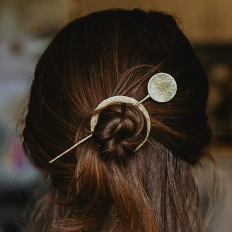 hair accessories,moon,hair,etsy Moon Hair Piece, Hair Moon Fork, Moon Hair Pin, Crescent Moon Hair Clip, Celestial Hair Pin, Daughter Of Zeus, Hair Rings, Alpaca, Hair Looks