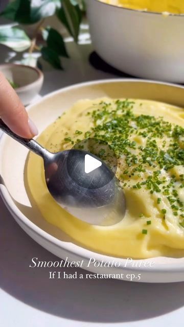 Nadia Aidi on Instagram: "Best Potato Puree 🫶🏻 I think the French do it best, and after a lot of researching throughout the years, this is the result. The biggest key here is using milk, which truly transforms the potato puree into the most magical dish. It is creamy, smooth yet somehow lighter? @gonnaneedmilk #gonnaneedmilk #ad  Tips: * Simmering the potatoes in milk is the true key! Makes them extremely creamy, you won’t need to add cream. * Using a Tamis strainer ensures the SMOOTHEST possible potatoes. Doesn’t mess with the starches so it doesn’t make them gummy. Totally worth it. * Add the cold butter little bits at a time so they get super creamy * To reheat always do it bain marie.  Ingredients: * 2 lb yukon gold potatoes (peeled and cubed). * 2 1/2 cups whole milk. * 8 oz unsalte Potato Puree Recipe, Potato Casseroles, Yorkshire Pudding Recipes, Easy Mashed Potatoes, Gold Potatoes, Parmesan Potatoes, Yukon Gold, Potato Puree, Creamy Parmesan