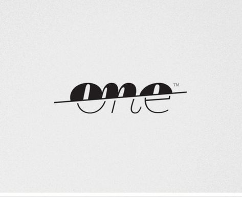 one #twotype #one Wm Logo, Typographie Logo, Inspiration Logo Design, Graphisches Design, Desain Editorial, Typo Logo, One Logo, Unique Logo Design, Typography Letters