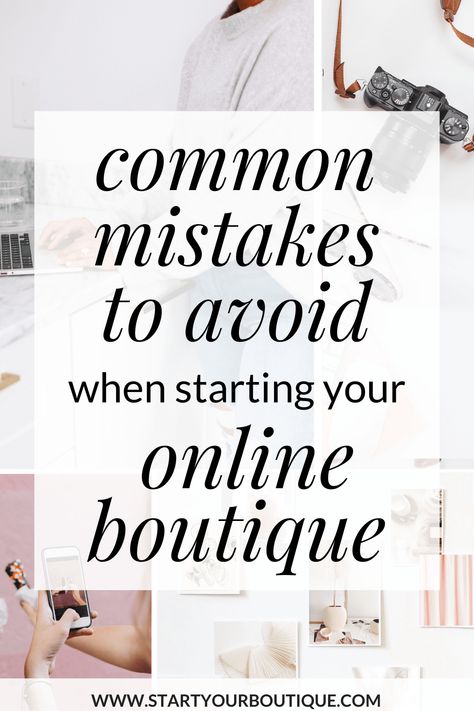 Common Mistakes to Avoid When Starting Your Online Boutique | Start Your Boutique Starting A Consignment Shop, How To Start Your Own Boutique, Starting Online Boutique, Owning A Boutique, Online Boutique Aesthetic, How To Start A Boutique Business, How To Start An Online Boutique, Starting A Boutique, Boutique Business Plan