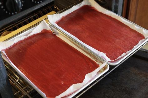 Homemade Fruit Leather, Homemade Fruit Snacks, Fruit Leather Recipe, Fruit Strips, Trip Hacks, Fresh Fruit Recipes, Fruit Leather, Fruit Roll, Fruit Snack