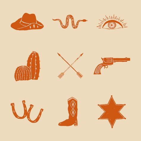 Cowboy Logo, Cowboy Accessories, History Icon, Trending Images, Cowboy Chic, Vector Doodle, Western Font, Cowboy Design, Cowboy Aesthetic