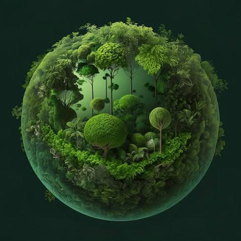 Earth Pictures Aesthetic, Earth Day Placard, Green Energy Aesthetic, Green Energy Illustration, Planet Earth Pictures, Planet Earth Illustration, Go Green Posters, Eco Aesthetic, Tree Energy