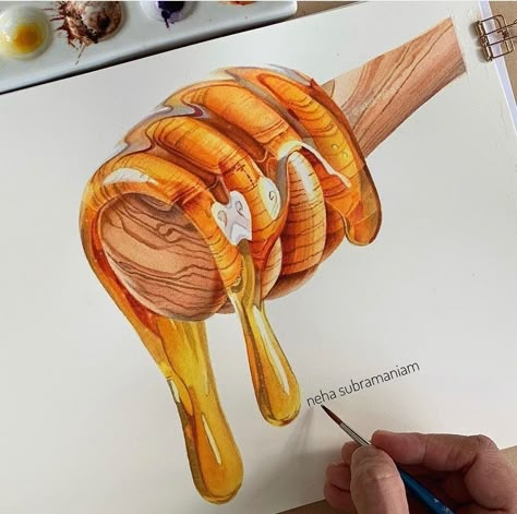 Pencil Colour Realistic Drawing, Realistic Object Drawing Colored Pencils, Drawing Ideas Realistic Coloring, Color Pencil Drawing Ideas Creative, Prismacolor Art Tutorials, Realistic Food Drawings, Colored Pencil Art Easy Ideas, Prismacolor Drawing Ideas, Prismacolor Reference