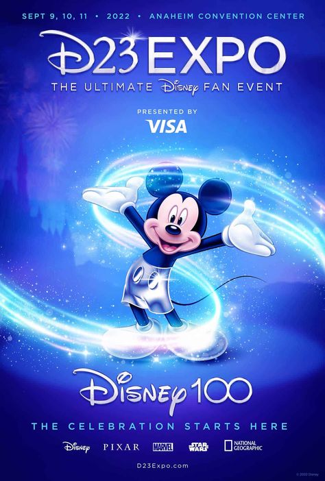 The ultimate Disney fan convention is back this year in 2022. Once again the D23 Expo will take place at the Anaheim Convention Center from September 9th through the 11th. The expo will celebrate the magic and excitement of Disney and kick off Disney100, the centennial celebration of The Walt Disney Company. Celebrating all the wonderful worlds of Disney: including Pixar, Marvel, and Star Wars united under one roof to showcase what’s new and what’s on the horizon from Disney theme parks, streami Disney Memories, Disney Posters, Disney World Tips And Tricks, Disney Stars, Disney Theme Parks, Disney Fan, Walt Disney Company, January 20, Disney Cruise Line