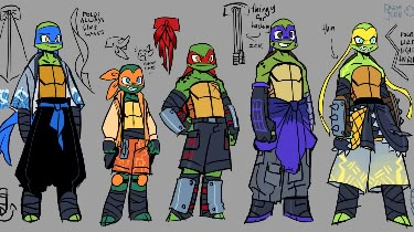 Teenage Mutant Ninja Turtles Redesign, Rottmnt Redesign, Tmnt Oc Turtle, Tmnt Character Design, Rottmnt Art Style, Tmnt Next Generation, Turtle Oc, Tmnt Redesign, Female Ninja Turtle