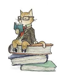 Professor Katz Cats Books, Cat Reading, Reading Art, Cat Books, Elbow Pads, Book Drawing, Books Reading, Cats Meow, I Love Books