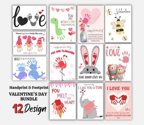 Heartwarming Keepsakes: Baby Footprint Crafts Hand And Feet Painting Kids Valentines Day, Hand And Footprint Valentines Crafts, Valentine’s Day Feet Craft, Valentines Day Feet And Hand Crafts, Valentine Feet Print Art, Love Handprint Footprint Art, Baby Footprint Valentines Crafts, Baby Valentines Cards, Valentines Day Painting For Kids