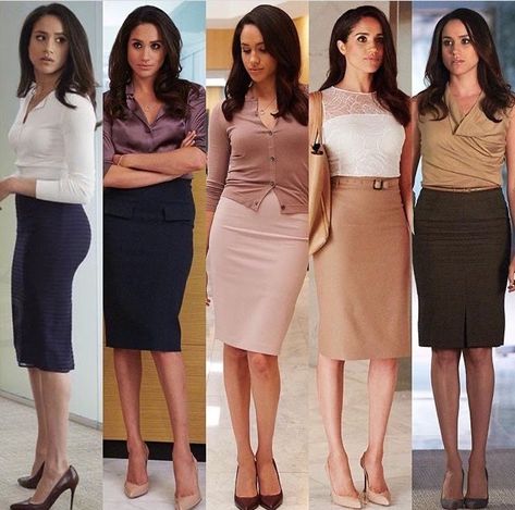 Pencil Skirt Outfits For Work, Skirt Outfits For Work, Pencil Skirt Outfits Classy, Rachel Zane Outfits, Rachel Zane Suits, Suits Rachel, Women Pencil Skirt, Suits Business, Secretary Outfits