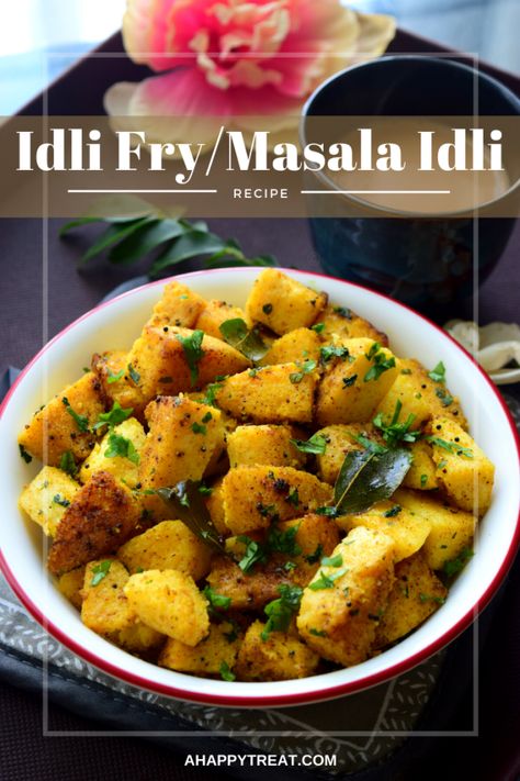 Idly Fry | Masala Idli | Leftover Idli Recipe Fried Idli Recipe, Masala Idli, Masala Idli Recipe, Leftover Idli Recipes, Masala Idli Recipe Video, Vegetarian Food List, Thatte Idli Recipe, Rava Idli, Idli Masala Fry