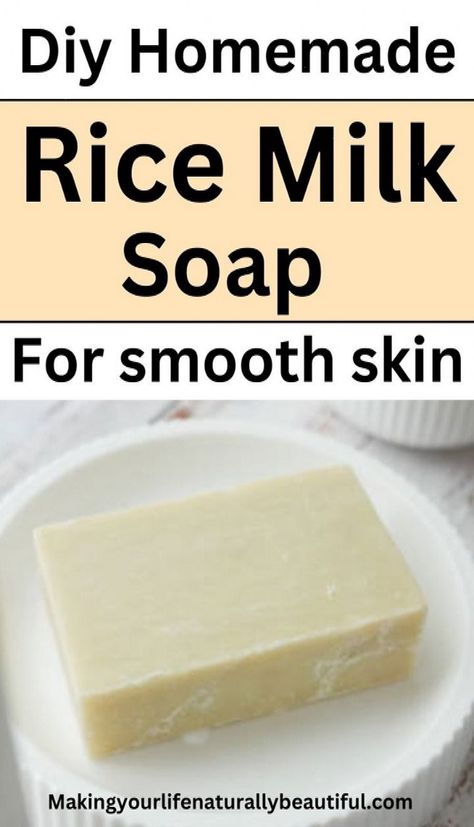 Rice milk helps to make your skin smooth, glowing and healthy. Learn how to make diy rice milk soap at home. Learn benefits of rice milk for skin. How to use rice milk for skin. Diy soap recipes, homemade natural soap recipes. #FitLife #of #Unveiling #Art #Facial #HealthTips #Skincare #Beauty #HealthyLifestyle #NutritionTips #The #SelfCare Diy Rice Milk, Honey Soap Recipe, Milk For Skin, Rice Milk Soap, Magnesium Cream, Milk Soap Recipe, Benefits Of Rice, Milk Mask, Natural Soaps Recipes