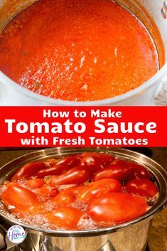 Fresh Tomato Sauce Homemade, Tomato Sauce With Fresh Tomatoes, Tomato Sauce Homemade, Pasta Sauce With Fresh Tomatoes, Tomato Sauce Recipes, Fresh Tomato Sauce Recipe, How To Make Tomato Sauce, Sauce With Fresh Tomatoes, Make Tomato Sauce