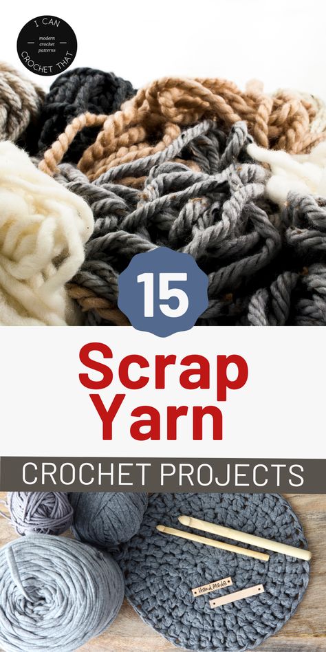 Scrap Yarn Crochet Projects, Yarn Crochet Projects, Leftover Yarn Project, Chunky Yarn Crochet Pattern, Bulky Yarn Crochet, Yarn Projects Crochet, Chunky Yarn Crochet, Scrap Crochet, Chunky Crochet Blanket Pattern