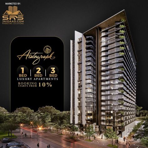 Autograph 1, 2 & 3 bed premium luxury apartments Luxury Real Estate Brochure, Luxury Advertising, Real Estate Post, Property Ad, Real Estate Advertising, Real Estate Marketing Design, Page Layout Design, Real Estate Education, Bahria Town