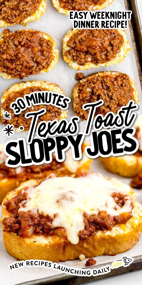 Texas Toast Sloppy Joes, Signature Sandwiches, Toasted Sandwich Recipes, Sloppy Joe Recipe Easy, Homemade Sloppy Joe Recipe, Sloppy Joe Recipe, Homemade Sloppy Joes, Joe Recipe, Sloppy Joes Recipe