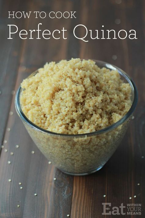 How to Cook Perfect Quinoa Perfect Quinoa, Quinoa Recipes Healthy, Quinoa Dishes, Making Quinoa, Vegetarian Quinoa, Gluten Free Recipes Easy, Quinoa Recipes, How To Cook Quinoa, Ground Beef Recipes