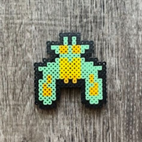 Boss Galaga Magnet Retro Arcade Video Game Handmade Perler Beads Black Green Yellow Handmade With Perler Beads Measures Appprox 3.5 X 3.5" Bundle With Other Items To Save Thank You! Arcade Video Games, Disney Ornaments, Mirrored Wallpaper, Vintage Lanterns, Retro Arcade, Disney Trading Pins, Tea Cups Vintage, Perler Bead Patterns, Perler Bead