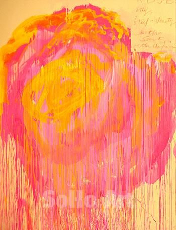 Pink Rose Panel - Cy Twombly reproduction oil painting Cy Twombly Roses, Cy Twombly Art, Cy Twombly Paintings, Garden Paintings, Cy Twombly, Garden Painting, Affordable Art, Abstract Flowers, Artist Painting