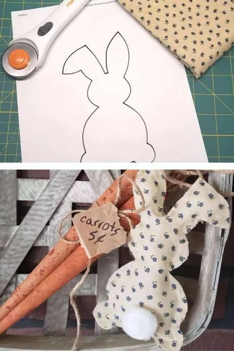 Easter Crafts Diy Homemade, Easter On A Budget, Easter Topiary, Easter Bunny Craft, Easter Bunny Template, Homemade Fabric Softener, Bunny Diy, Easter Sewing, Fabric Bunny