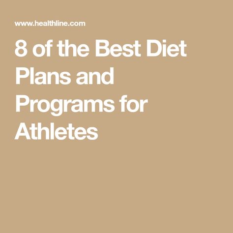 8 of the Best Diet Plans and Programs for Athletes Diets For Athletes, Best Diet Plans, Nordic Diet, Athletes Diet, Flexitarian Diet, Green Chef, Paleo Meal Plan, Carbohydrates Food, Best Diet