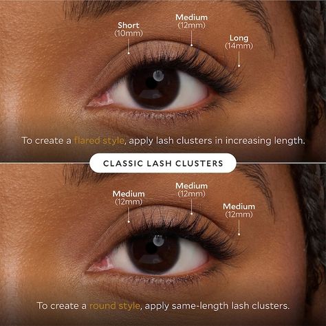 Velour-Xtensions™ False Lash Clusters - Velour Lashes | Sephora Flared Lashes, Cluster Eyelash Extensions, Short Eyelashes, Velour Lashes, Short Lashes, Cluster Eyelashes, Lash Clusters, Full Lashes, Beauty Lash