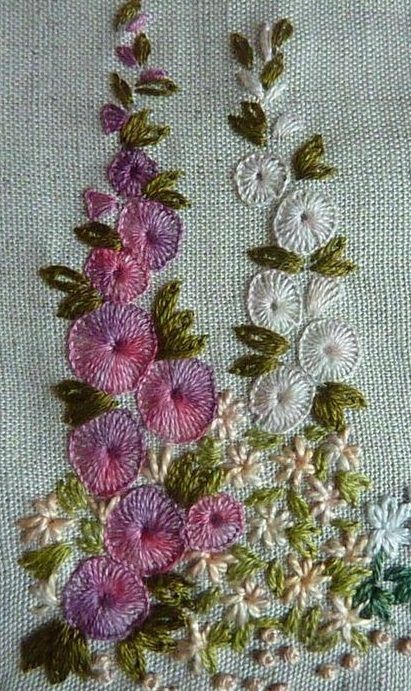 Brazilian Embroidery Stitches, Garden Embroidery, Pola Kristik, Pola Sulam, Learn Embroidery, Crazy Quilting, Brazilian Embroidery, Crazy Quilt, Silk Ribbon Embroidery