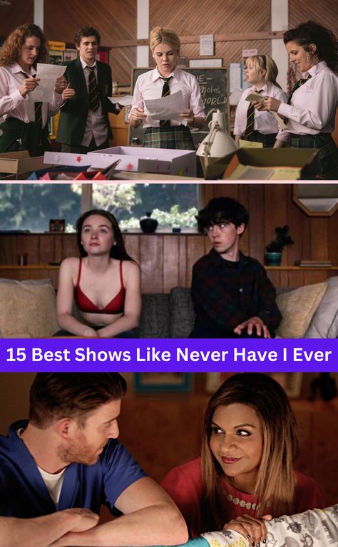 Looking for new shows to add to your watchlist? Check out these 15 options, including The End Of The F***ing World, Degrassi: Next Class, and Everything’s Gonna Be Okay, that offer the same humor, drama, and realism as Never Have I Ever. #ShowsLikeNHIE #Watchlist #Recommendations Shows Like Never Have I Ever, Never Have I Ever Show, Degrassi Next Class, Gonna Be Okay, Teenage Romance, High School Survival, Dark Comedy, Never Have I Ever, Laughing And Crying