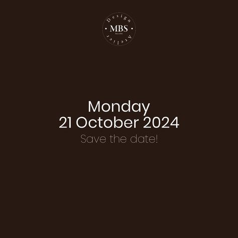 Save the date! Our second MBS D.A. Talk is coming! 🎉 See you next week on Monday, 21st October at 14:00 CEST on our FREE online meeting! Online Meeting, Design Atelier, 21st October, Next Week, Free Online, Save The Date, See You, Design, Save The Date Cards