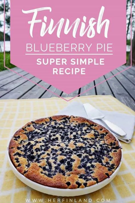 Finnish Blueberry Pie Recipe, Finland Food, Finnish Cuisine, Finnish Food, Nordic Recipe, Finnish Recipes, Norwegian Food, Easy Pie Recipes, Scandinavian Food