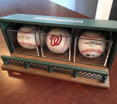 Baseball Display Cases Archives - BobbleHouse Industries Baseball Display Ideas, Themed Houses, Baseball Holder, Baseball Display Case, Baseball Display, Head Display, Display Cases, Bleachers, Woodworking Ideas