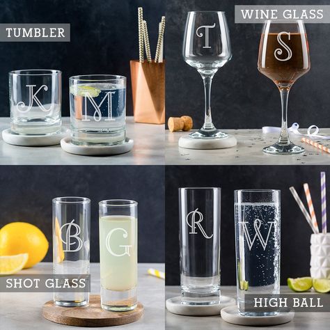 Personalized Shot Glass / Initial Shot Glass / Custom Shot Glass / Engraved Gifts For Men / Initial Gifts For Women: Handmade Alcohol Gifts For Men, Glass Engraved Gifts, Personalised Memory Box, Personalized Shot Glass, Gin Gifts, Unique Valentines Day Gifts, Personalized Couple Gifts, Personalized Wine Glass, Alcohol Gifts