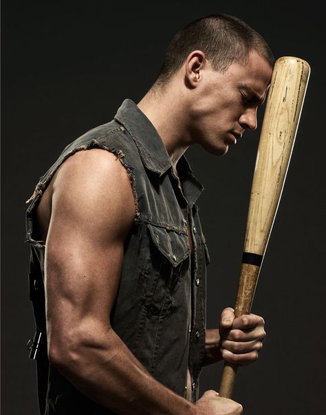 Channing Tatum Channing Tatum, A Man, Bat, Baseball, Tumblr