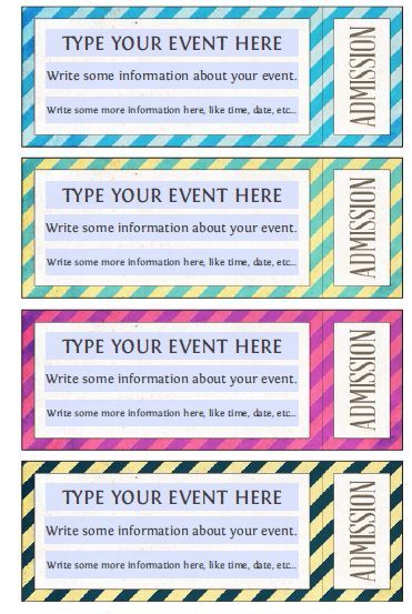 Ticket Stub Template Free Printables, Carnival Ticket Template, Printable Concert Tickets Template Free, Free Ticket Template Printable, Admit One Ticket Template Free Printable, Ticket Template Free Printables Editable, Free Printable Tickets Templates, Blank Ticket Template Free Printable, Editable Concert Ticket Template Free