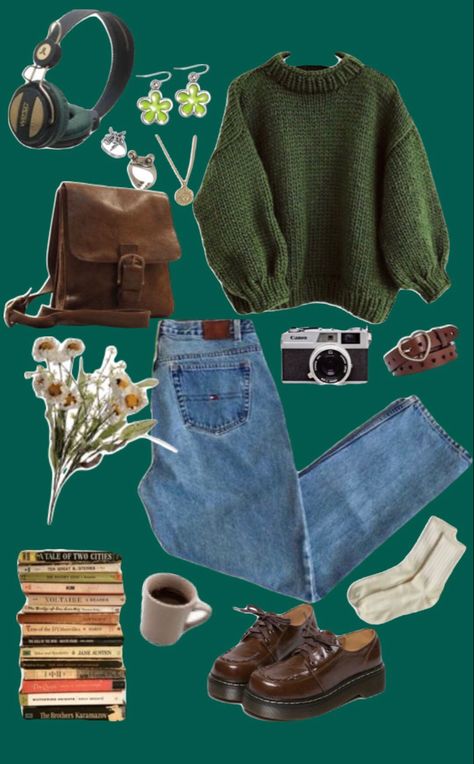 Modern Cottage Core Outfit, Aesthetic Outfit Grunge, Cottage Core Aesthetic Outfit, Modern Cottage Core, Cottage Core Outfit, Outfit Grunge, Cottagecore Outfits, Earthy Outfits, Cottage Core Aesthetic