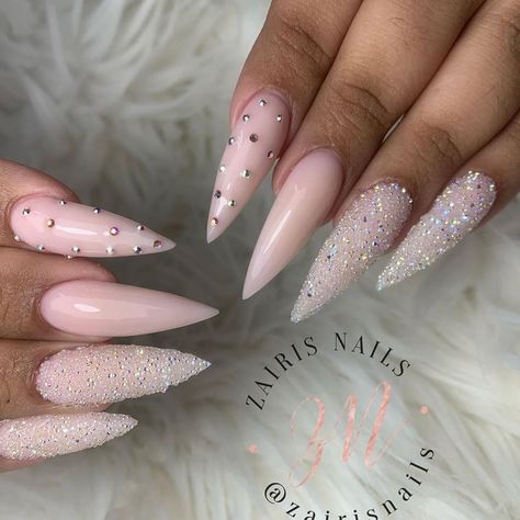 Nails With Crystals Swarovski, Pixie Nails Crystal, Pixie Crystal Nail Designs, Pixie Nails Design, Swarovski Nails Designs, Pixie Crystal Nails, Pixie Nails, Crystal Nail Art, Swarovski Nails