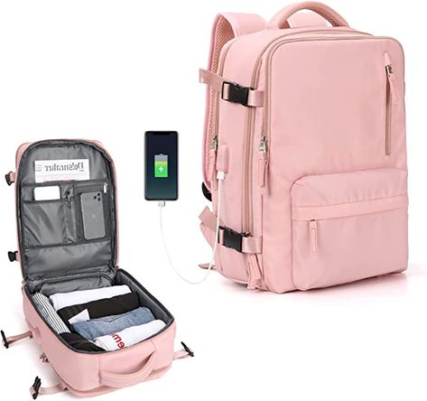 Amazon.com: Large Travel Backpack Women, Carry On Backpack,Hiking Backpack Waterproof Outdoor Sports Rucksack Casual Daypack School Bag Fit 14 Inch Laptop with USB Charging Port Shoes Compartment : Electronics Travel Backpack Carry On, Carry On Backpack, Large Backpack Travel, Waterproof Laptop Backpack, Mens Backpack Travel, Business Backpack, Unisex Backpack, Latest Bags, Laptop Rucksack