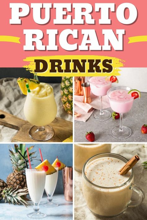 From creamy to zesty, these Puerto Rican drinks are beyond divine. Try the dreamy coquito this holiday season, and you'll never go back to pre-made eggnog. Puerto Rican Lemonade, Puerto Rican Pina Colada Recipe, Flavored Coquito Recipe, Puerto Rican Drinks, Vegan Coquito Recipe, Vegan Coquito, Drinks To Make At Home, Puerto Rican Rum, Cultural Foods