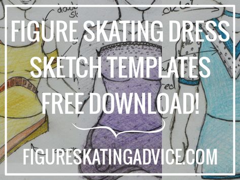 Figure Skating Dress Patterns, Olympics Costume, Skating Dress Patterns, Roller Skating Dress, Synchronized Skating, Dress Sketch, Figure Skating Outfits, Ice Skating Outfit, Figure Skating Costumes