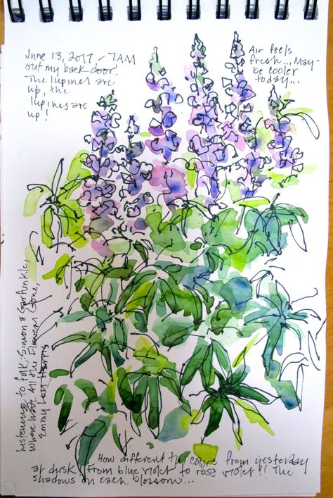 Watercolour Sketchbook Pages, Sketchbook Pages Watercolor, Sketchbook Ideas Plants, Plants Sketchbook, Sketchbook Inspiration Aesthetic, Watercolor Sketchbook Ideas, Sketchbook Flowers, Nature Sketch, Watercolor Journal