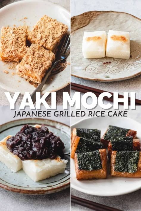 Savory Mochi Recipe, Yaki Mochi Recipe, Kirimochi Recipes, Japanese Rice Cake Recipes, Savory Mochi, Yaki Mochi, Kiri Mochi, Japanese Mochi Recipe, Osechi Ryori