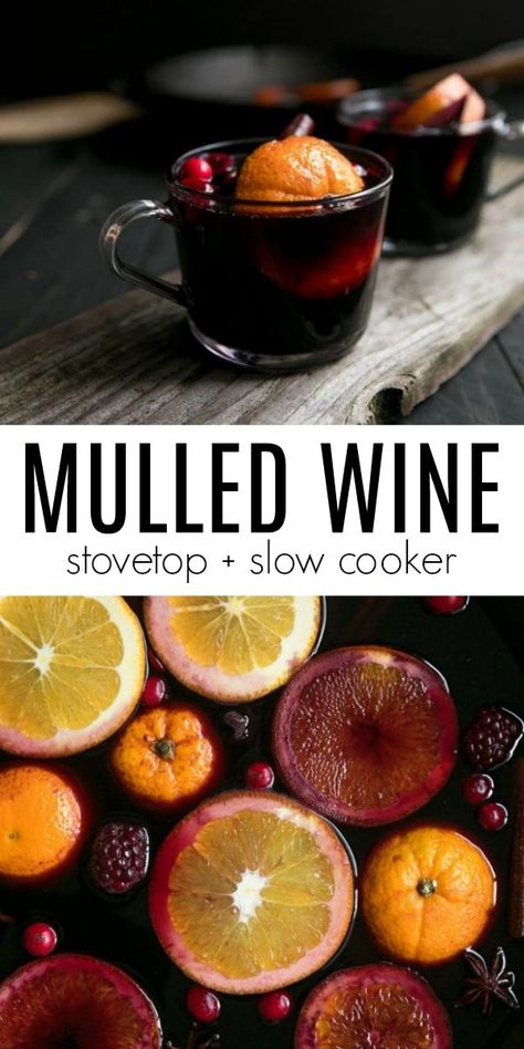 recipe Spiced Mulled Wine Recipe, Mulled Wine Slow Cooker, Mulled Wine Recipe, Wine Recipe, Best Crockpot Recipes, Mulling Spices, Slow Cooker Recipe, Crockpot Recipe, Diy Drinks