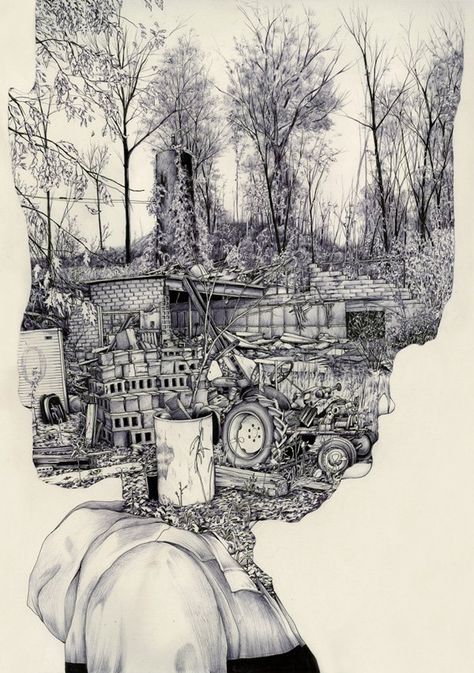 Pat Perry 6 - Surreal Illustrations by Pat Perry  <3 <3 Pat Perry, Art Bizarre, Art Et Illustration, Art And Illustration, A Drawing, Pencil Art, Featured Artist, Fine Arts, Art Videos